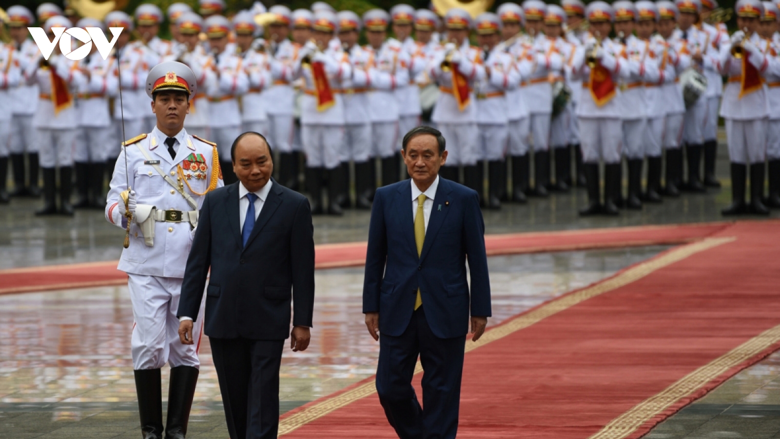 Official welcome ceremony for Japanese PM in Hanoi